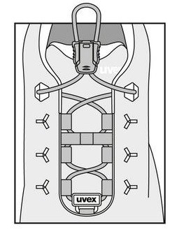 Elastiksenkel-Set 9591 für uvex 1 G2