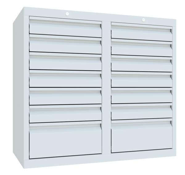 Pavoy Schubladenschrank Economy 1000 x 500 x 900 mm, 10 Schubladen