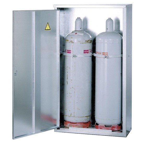 Druckgasflaschenschrank G-PG Modell GPG.150.084, Geschlossene Ausführung, 1-türig, 2x 33 kg
