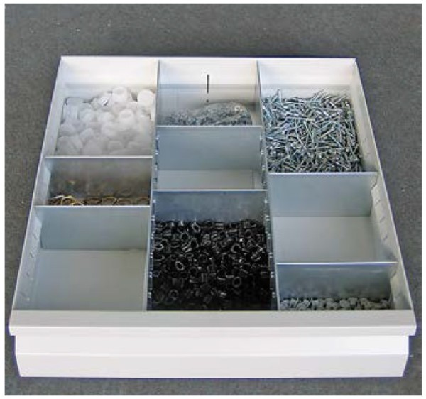 Pavoy Einteilungs-Set für 9 Fächer, Blendenhöhe 100 mm