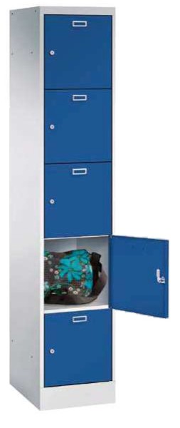 Pavoy Personal-Garderobe 300 x 500 x 1950 mm, 5 Fächer