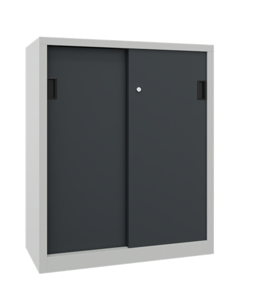 Pavoy Schiebetürenschrank mit Vollblechtüren 1000 x 500 x 1200 mm