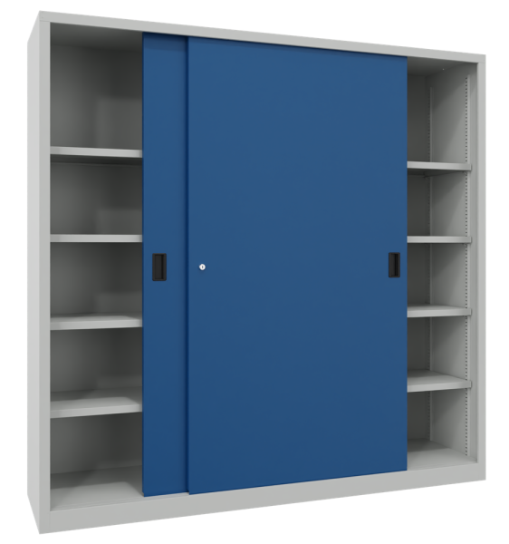 Pavoy Schiebetürenschrank mit Vollblechtüren 2000 x 600 x 1950 mm