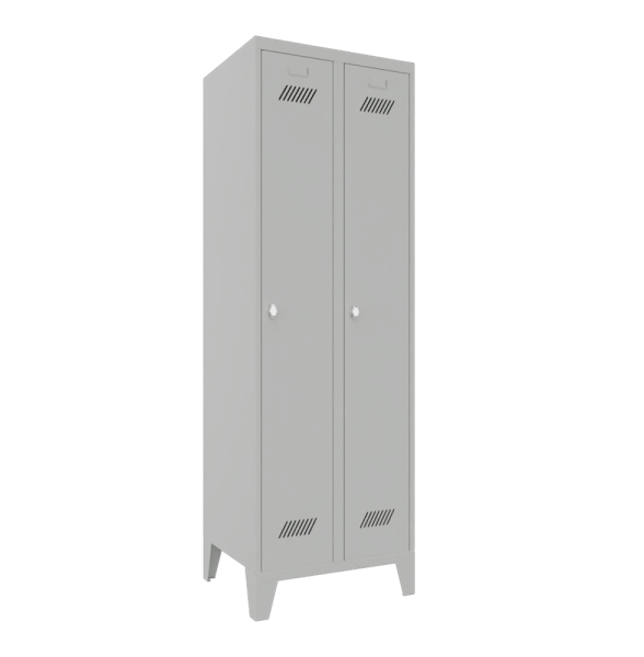 Pavoy Kleiderschrank mit Füßen 600 x 500 x 1850 mm