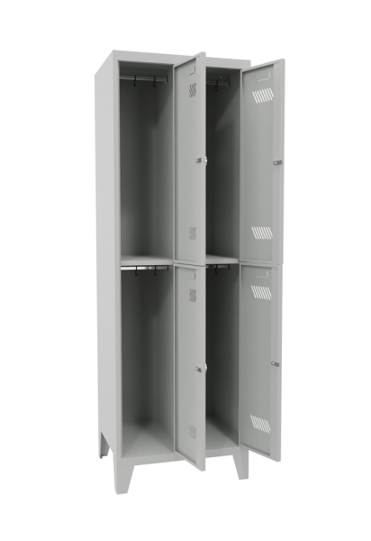 Pavoy Kleider-Schließfach-Schrank mit Füßen 600 x 500 x 1850 mm