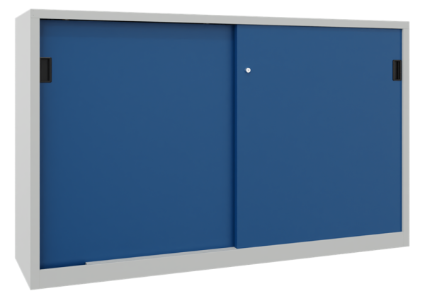 Pavoy Schwerlast-Schiebetürenschrank mit Vollblechtüren 2000 x 600 x 1000 mm