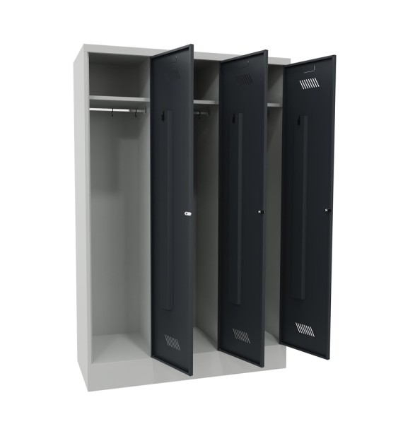 Pavoy Kleiderschrank mit Sockel 1200 x 500 x 1850 mm