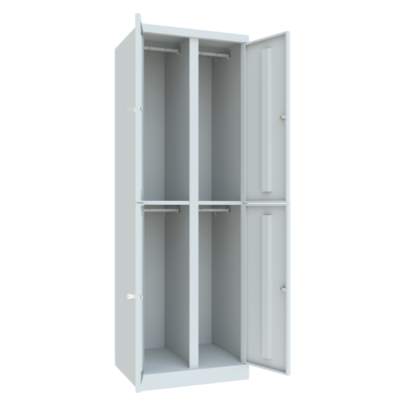 Pavoy Kleider-Schließfach-Schrank mit aufschlagenden Türen 600 x 500 x 1800 mm