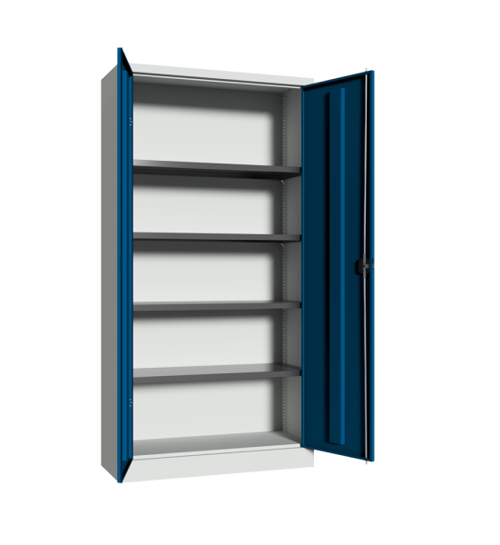 Pavoy Flügeltürenschrank mit Vollblechtüren 1000 x 400 x 1950 mm