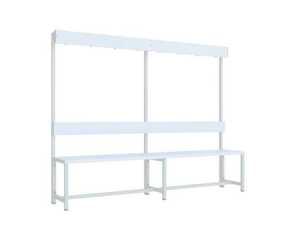 Pavoy Garderoben-Sitzbank 2000 mm, einseitig, ohne Schuhrost