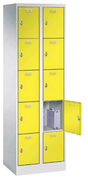 Pavoy Personal-Garderobe 600 x 500 x 1950 mm, 10 Fächer