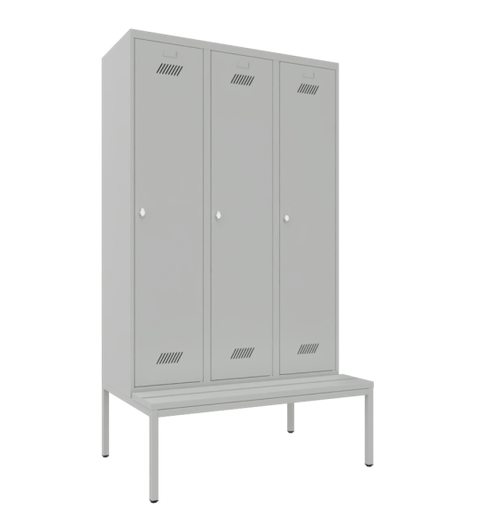 Pavoy Kleiderschrank mit Sitzbankuntergestell 1200 x 800 x 2150 mm