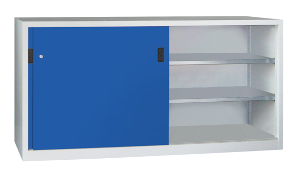 Pavoy Schwerlast-Schiebetürenschrank mit Vollblechtüren 2000 x 600 x 1200 mm