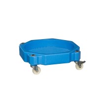 Fassroller mit Wanne FR-K ohne Bügel, Kunststoff PE, blau Fassroller mit Wanne FR-K ohne Bügel, Kunststoff PE, blau