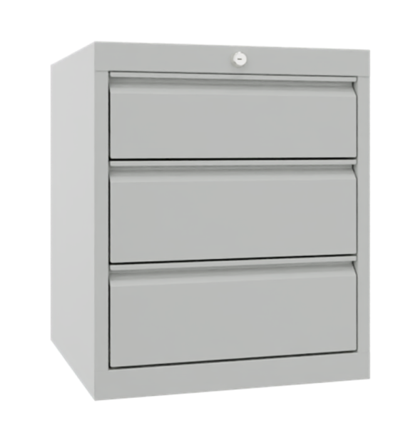 Pavoy Schubladenschrank Basic 1023 x 600 x 600 mm, 3 Schubladen