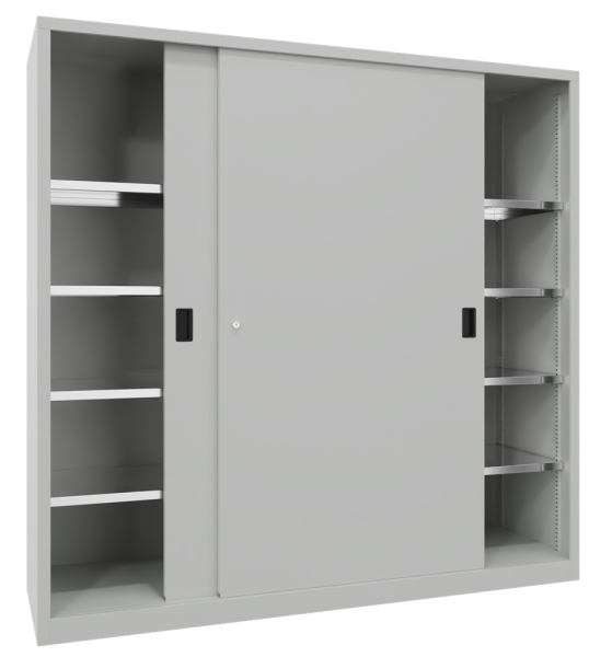 Pavoy Schiebetürenschrank mit Vollblechtüren 2000 x 500 x 1950 mm