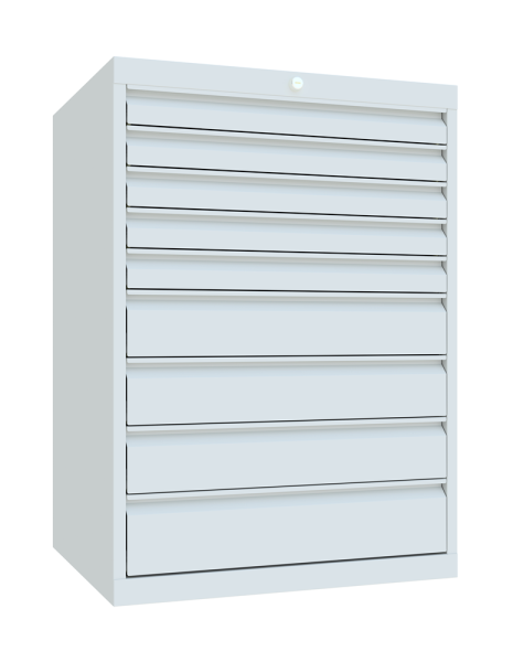 Pavoy Schubladenschrank Basic 715 x 600 x 1000 mm, 9 Schubladen