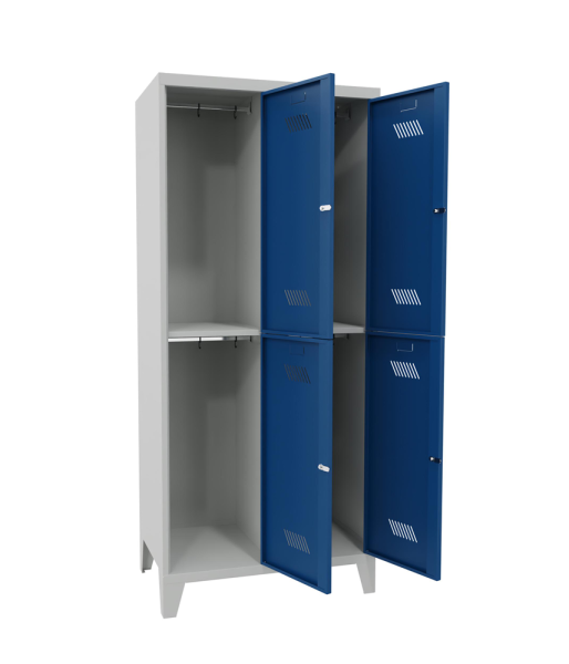 Pavoy Kleider-Schließfach-Schrank mit Füßen 800 x 500 x 1850 mm