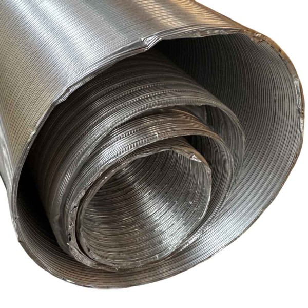 Aluflexrohr, Luftschlauch, 2-lagig, ausziehbar 5 m