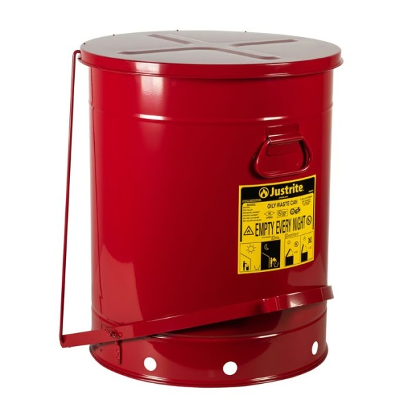 Justrite Öl-Entsorgungsbehälter 09700 rot