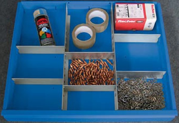 Pavoy Einteilungs-Set für 9 Fächer, Blendenhöhe 150 mm