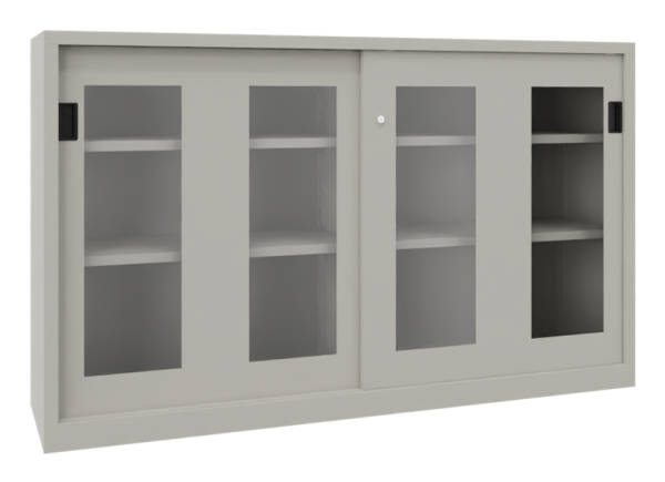 Pavoy Schiebetürenschrank mit Sichtfenstertüren 2000 x 600 x 1200 mm