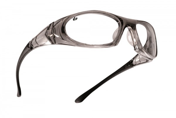 bolle Schutzbrille BOSS - BOSSPSI, klares PC, rutschfester Nasensteg, Kratzfest, Beschlagfrei