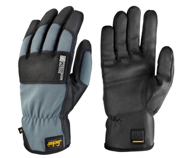Snickers Workwear 9582 Präzisions ACTIV Handschuhe, schwarz/steingrau
