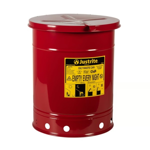 Justrite Öl-Entsorgungsbehälter 09310 rot