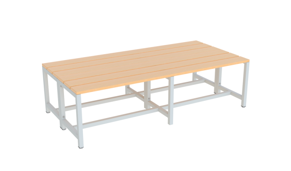 Pavoy Umkleidesitzbank 1500 mm, doppelseitig, ohne Schuhrost