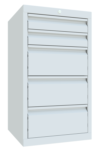 Pavoy Schubladenschrank Light 500 x 500 x 900 mm, 5 Schubladen