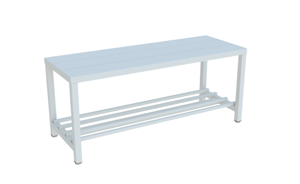Pavoy Umkleidesitzbank 1000 mm, einseitig, mit Schuhrost