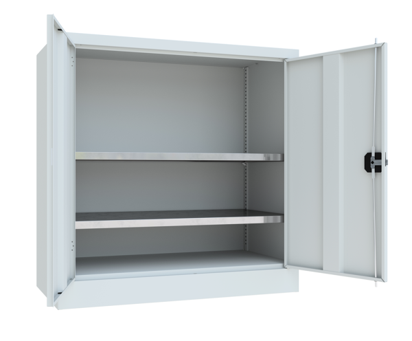 Pavoy Flügeltürenschrank mit Vollblechtüren 1000 x 500 x 1000 mm