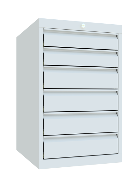 Pavoy Schubladenschrank Basic 500 x 600 x 800 mm, 6 Schubladen