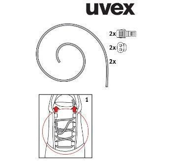 Elastiksenkel-Set uvex 1 x-craft 9591300