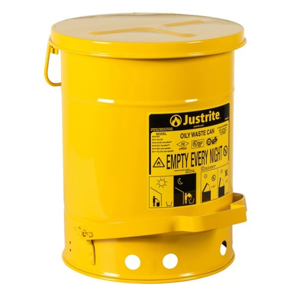 Justrite Öl-Entsorgungsbehälter 09101 gelb
