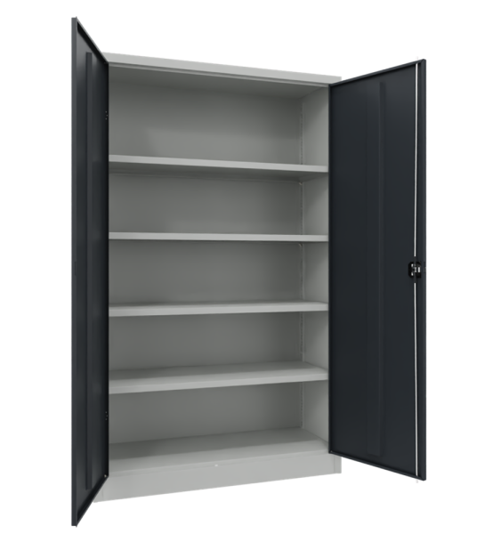 Pavoy Flügeltürenschrank mit Vollblechtüren 1200 x 600 x 1950 mm