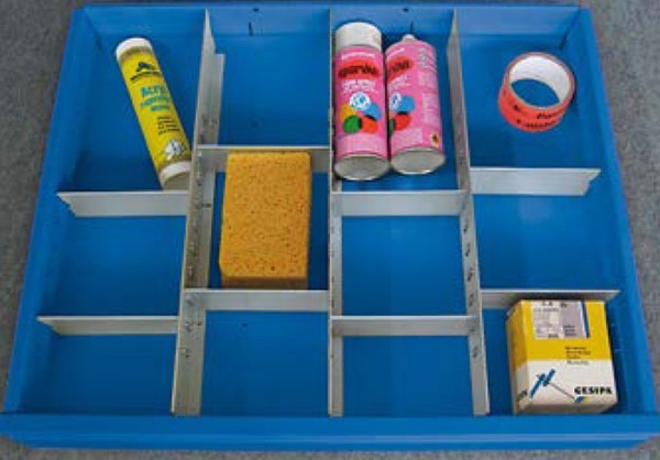 Pavoy Einteilungs-Set für 12 Fächer, Blendenhöhe 125 mm