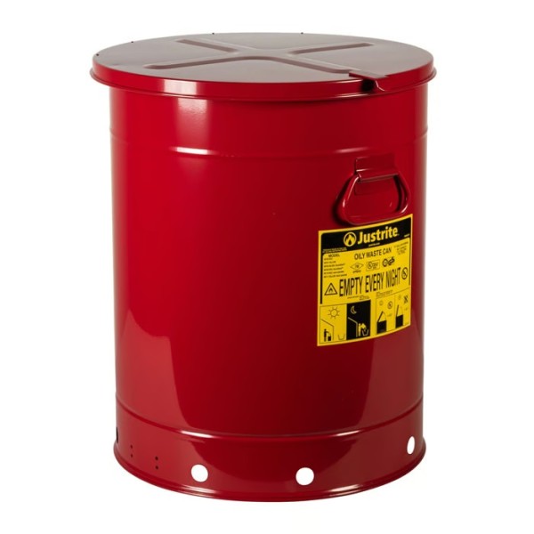 Justrite Öl-Entsorgungsbehälter 09710 rot