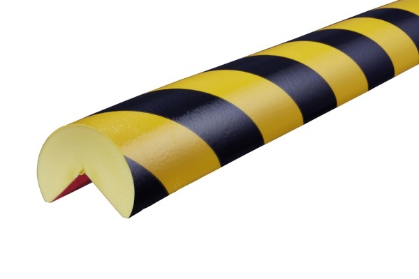 Knuffi® Eckschutz Typ A+, selbstklebend, gelb/schwarz, 1 m