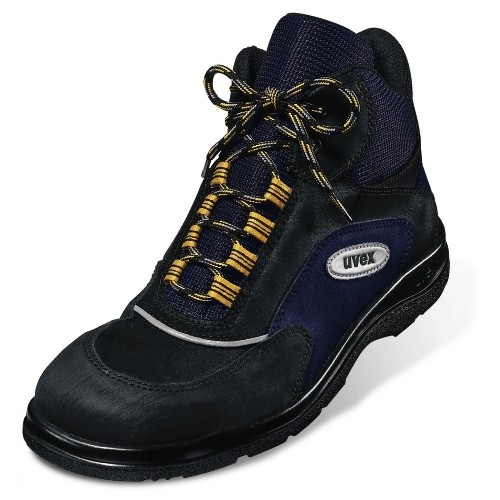 Sicherheitsschuhe uvex naturform Schnürstiefel 9582 S2 SRA, schwarz/blau