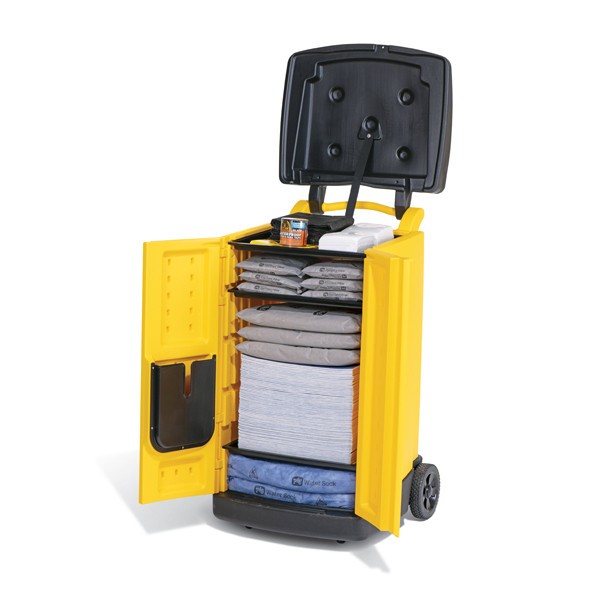 PIG® Wasserabsorbierender Schnelleinsatz-Rollwagen