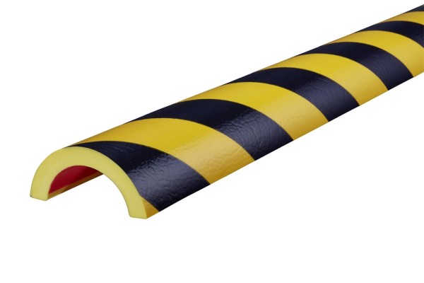 Knuffi® Rohrschutz Typ R50, selbstklebend, gelb/schwarz, 1 m