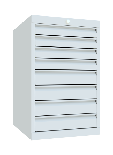 Pavoy Schubladenschrank Basic 715 x 600 x 800 mm, 8 Schubladen