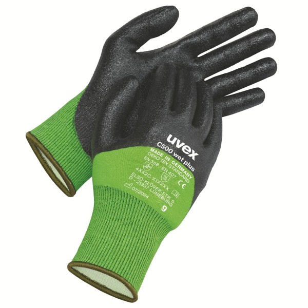 Schnittschutz-Handschuhe uvex C500 wet plus