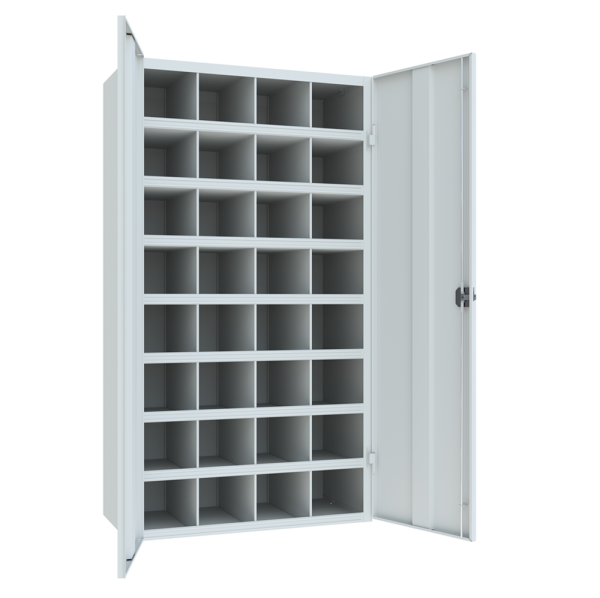 Pavoy Fächerregal mit Türen 1000 x 530 x 1800 mm