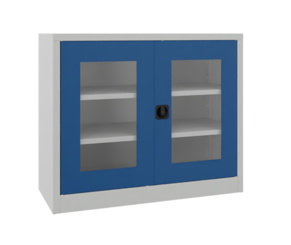 Pavoy Flügeltürenschrank mit Sichtfenstertüren 1200 x 500 x 1000 mm