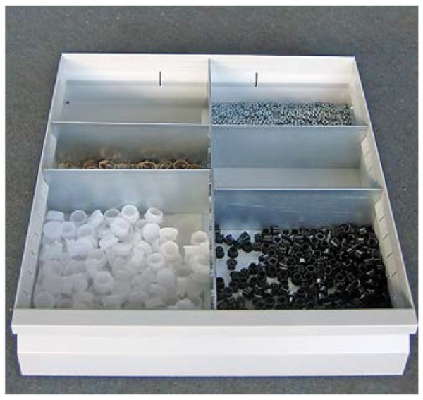 Pavoy Einteilungs-Set für 6 Fächer, Blendenhöhe 200 mm