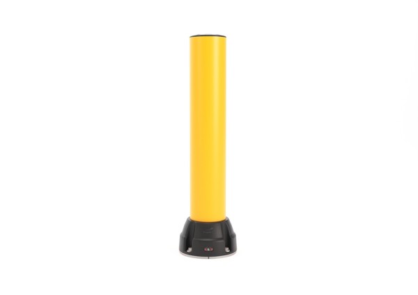 Boplan Flex Impact® BO125L Rammschutzpoller, Ø125, H 750mm, Gelb/Edelstahl