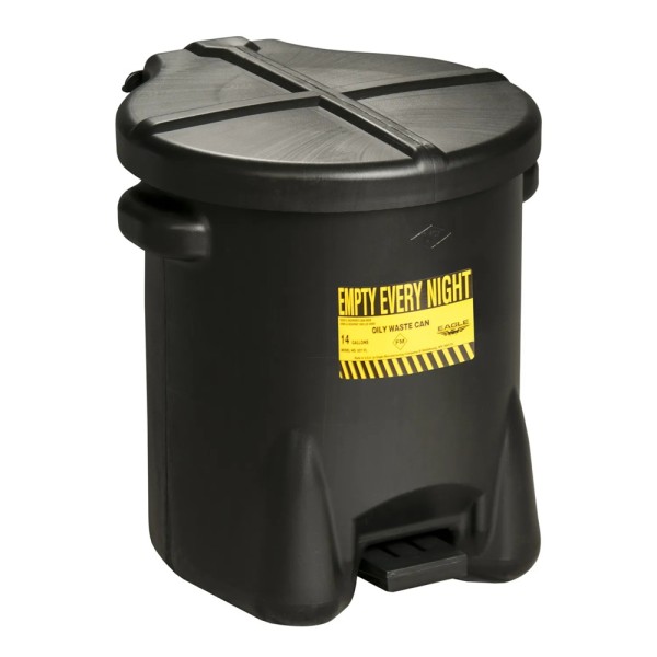 Eagle Poly-Abfalleimer 937FLBLK schwarz